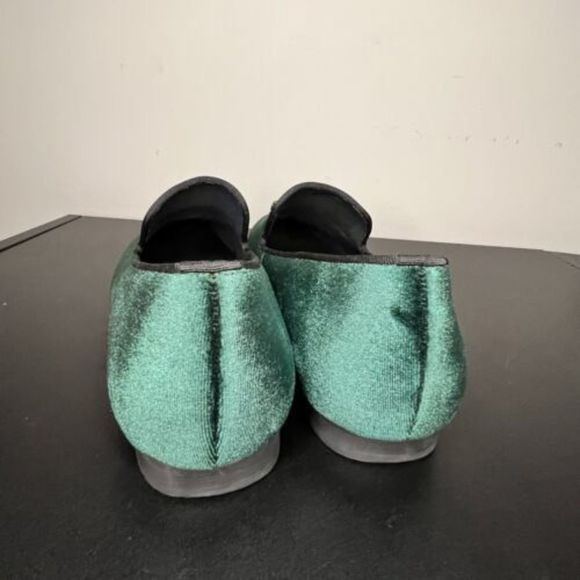 Harpelunde Medical Symbol Buckle Dress Shoes Green Velvet Loafers Men’s Size 10 - Picture 5 of 11